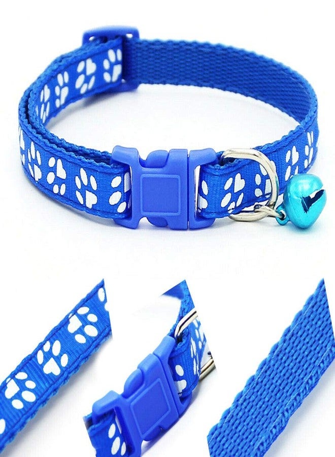 Pet Guard طوق حماية الحيوانات الأليفة اللطيف للكلاب والقطط، مزين بطبعة مخلب وجرس سهل التثبيت - قد يختلف اللون (اشترِ واحدًا واحصل على الثاني مجانًا) - Image 3